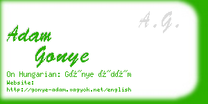 adam gonye business card